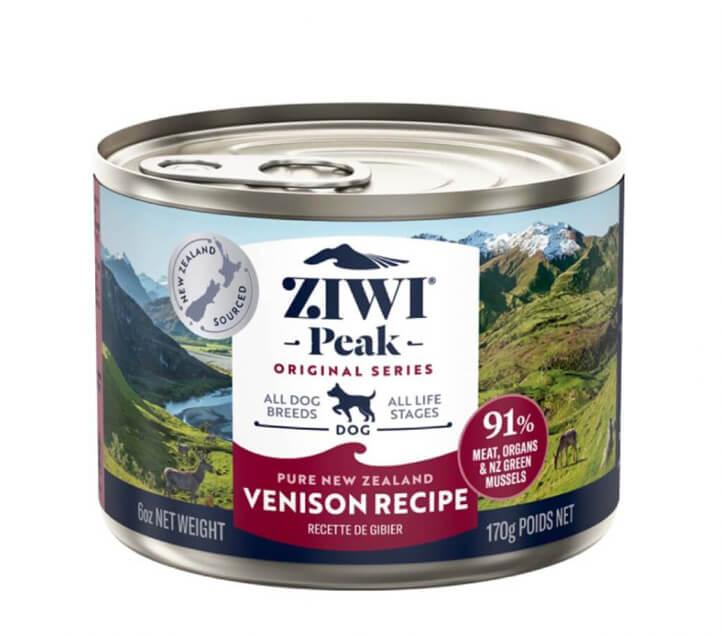 評判のよい無添加ウェットフード：ZIWI Peak 「ジウィピークドッグ缶 ベニソン」